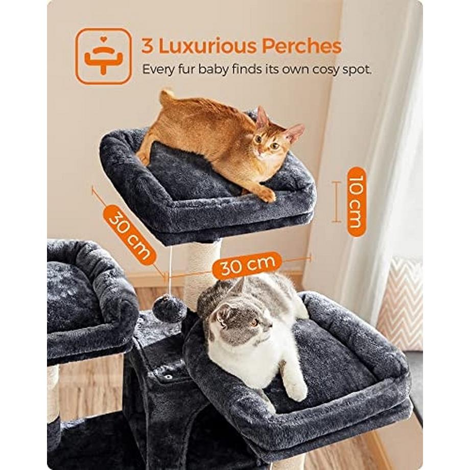 Pricenet  Arbre à chat extra haut : 172 cm, disposition en escalier, sûr et stable 