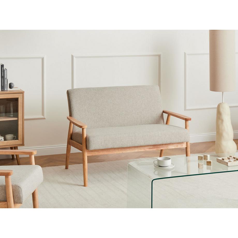 Beliani 2 Sitzer Sofa aus Stoff  ESRUM  