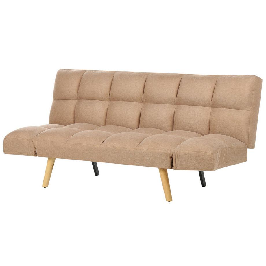 Beliani Canapé-lit en Tissu Rétro INGARO  