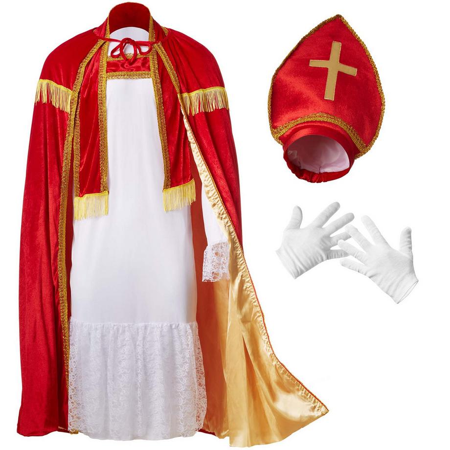 Tectake  Herrenkostüm St. Nikolaus in klassischen Farben 