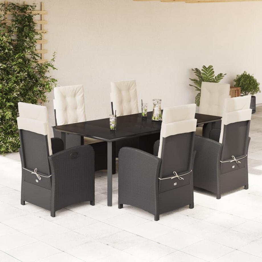 VidaXL set da pranzo da giardino Polirattan  