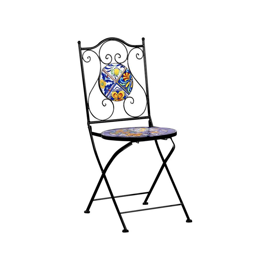 Beliani Bistro Set aus Eisen Mediterran CORIANO  