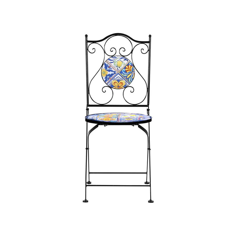 Beliani Bistro Set aus Eisen Mediterran CORIANO  