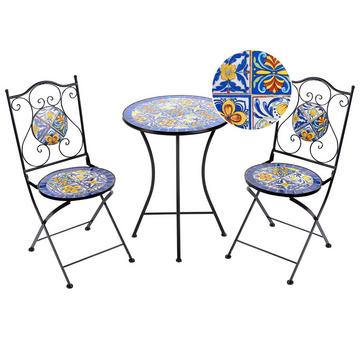 Bistro Set aus Eisen Mediterran CORIANO