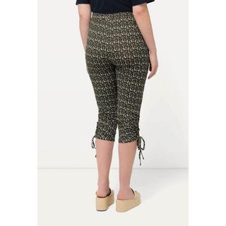 Ulla Popken  Leggings Capri con laccetto, cintura elastica e cotone biologico 