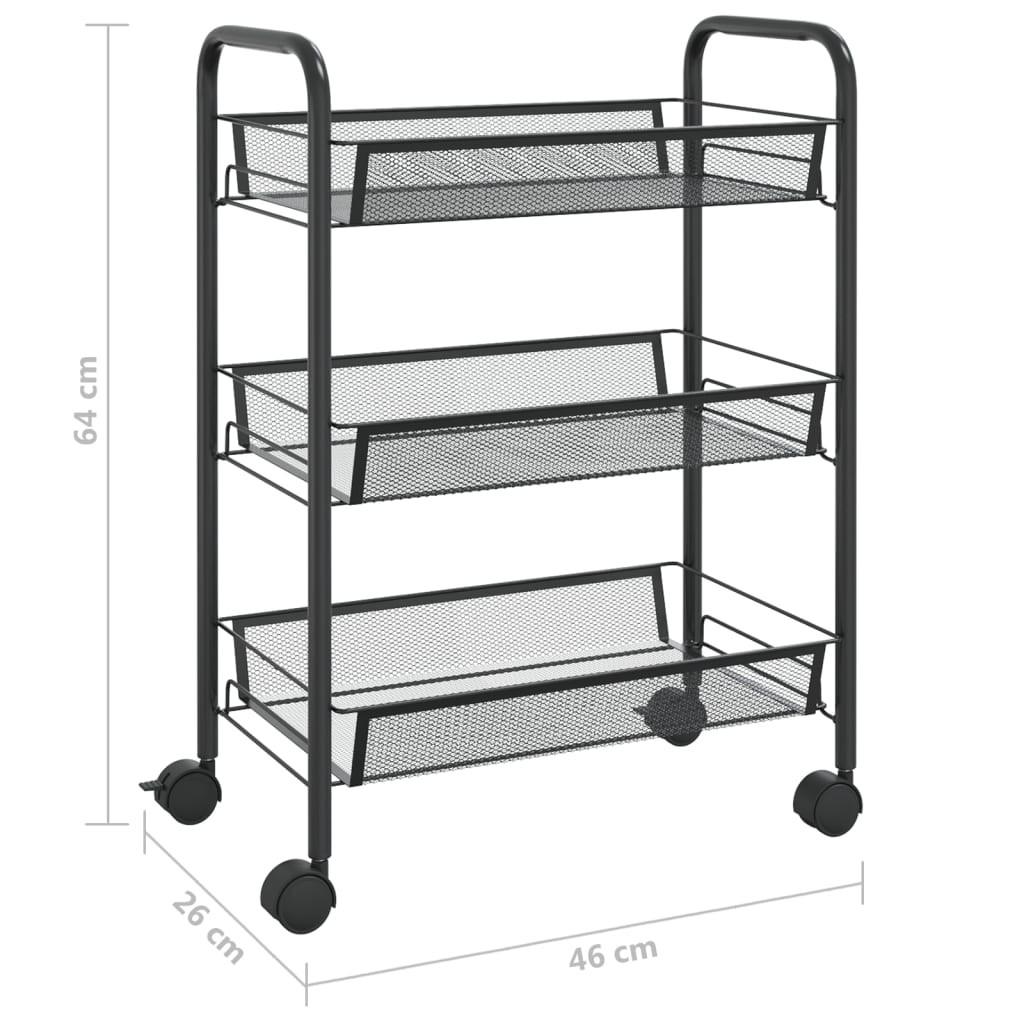 VidaXL Chariot de cuisine fer  