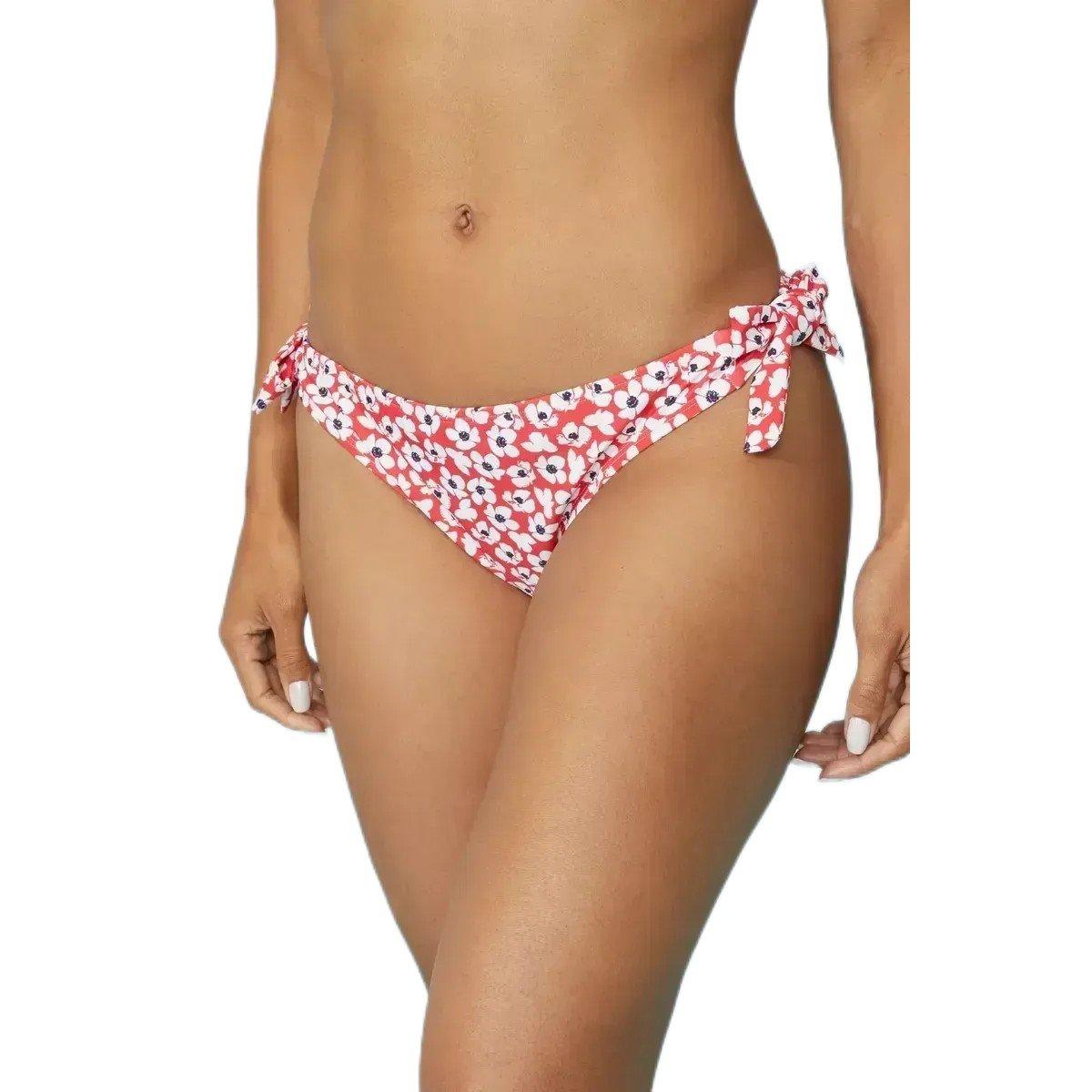 Image of Bikinihöschen Seitlich Gebunden Unisex Rot Bunt 34