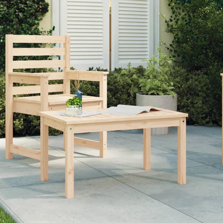VidaXL Table de jardin bois de pin  