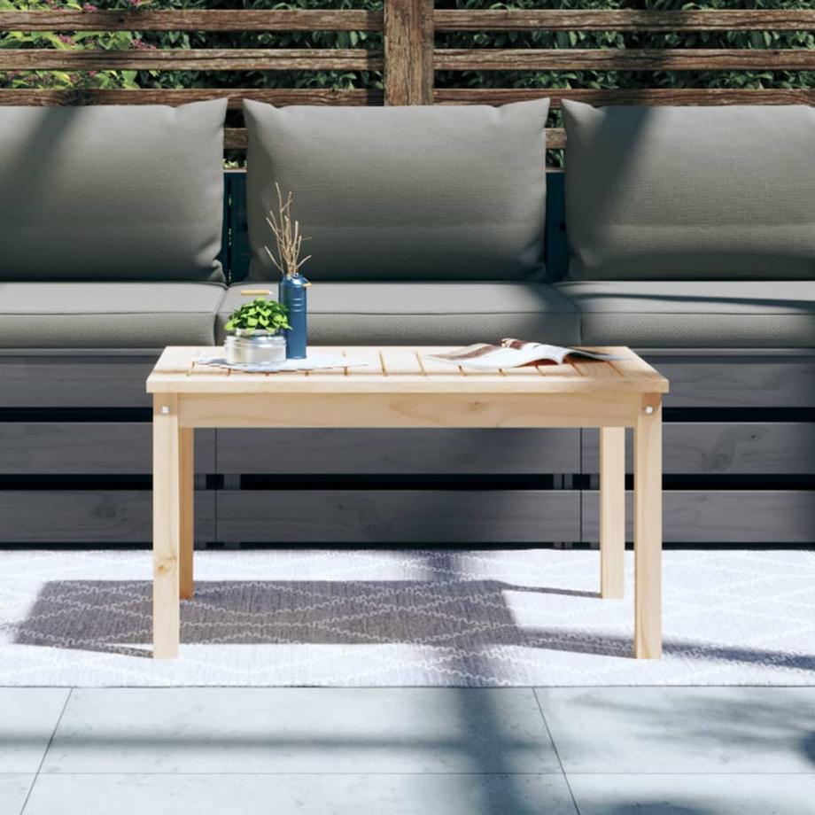 VidaXL Table de jardin bois de pin  