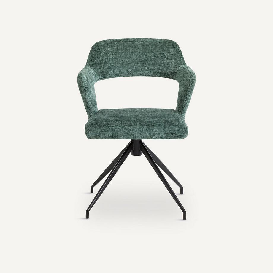 AM.PM Fauteuil de table pivotant chenille flammée  