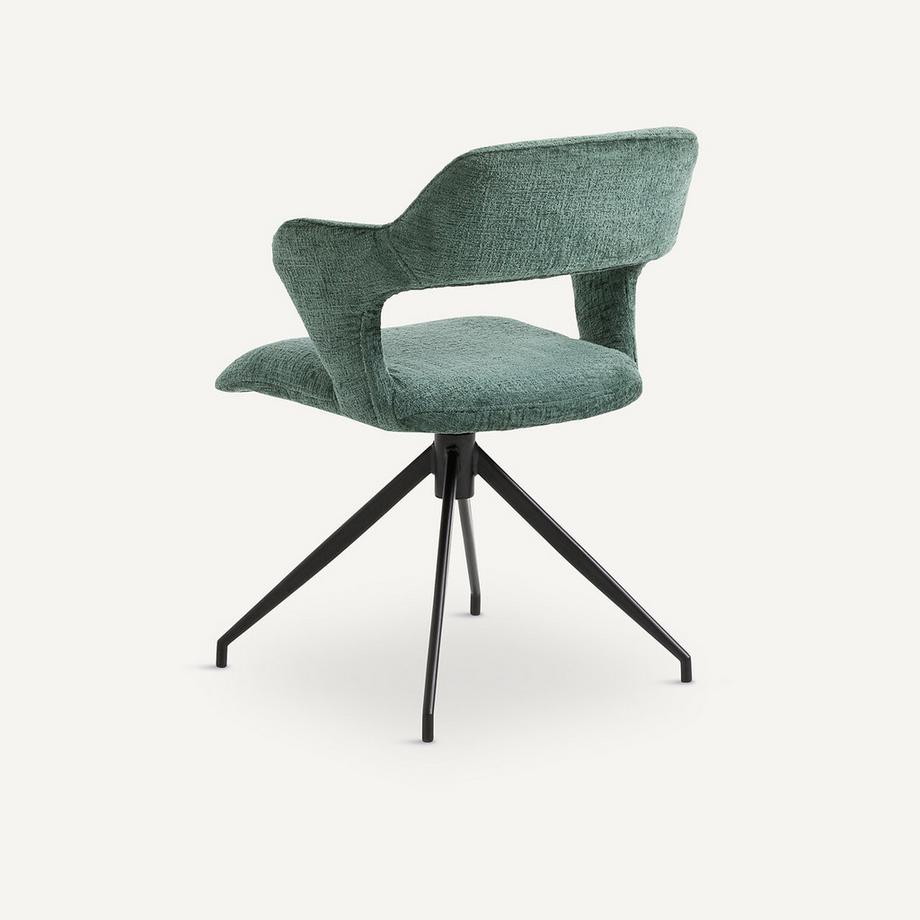 AM.PM Fauteuil de table pivotant chenille flammée  
