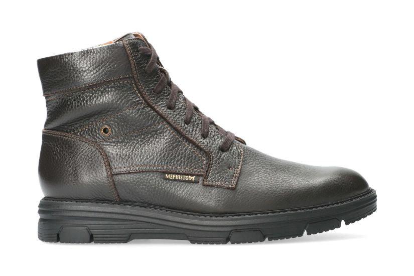 Image of Cameron - Leder Stiefelette Unisex Braun 40.5