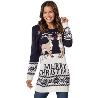 Tectake  Pullover natalizio Merry Christmas da donna 