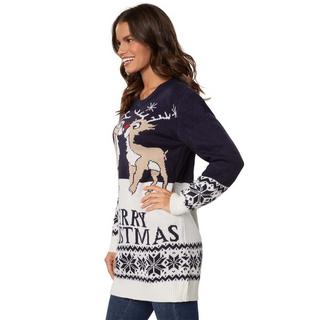 Tectake  Pullover natalizio Merry Christmas da donna 