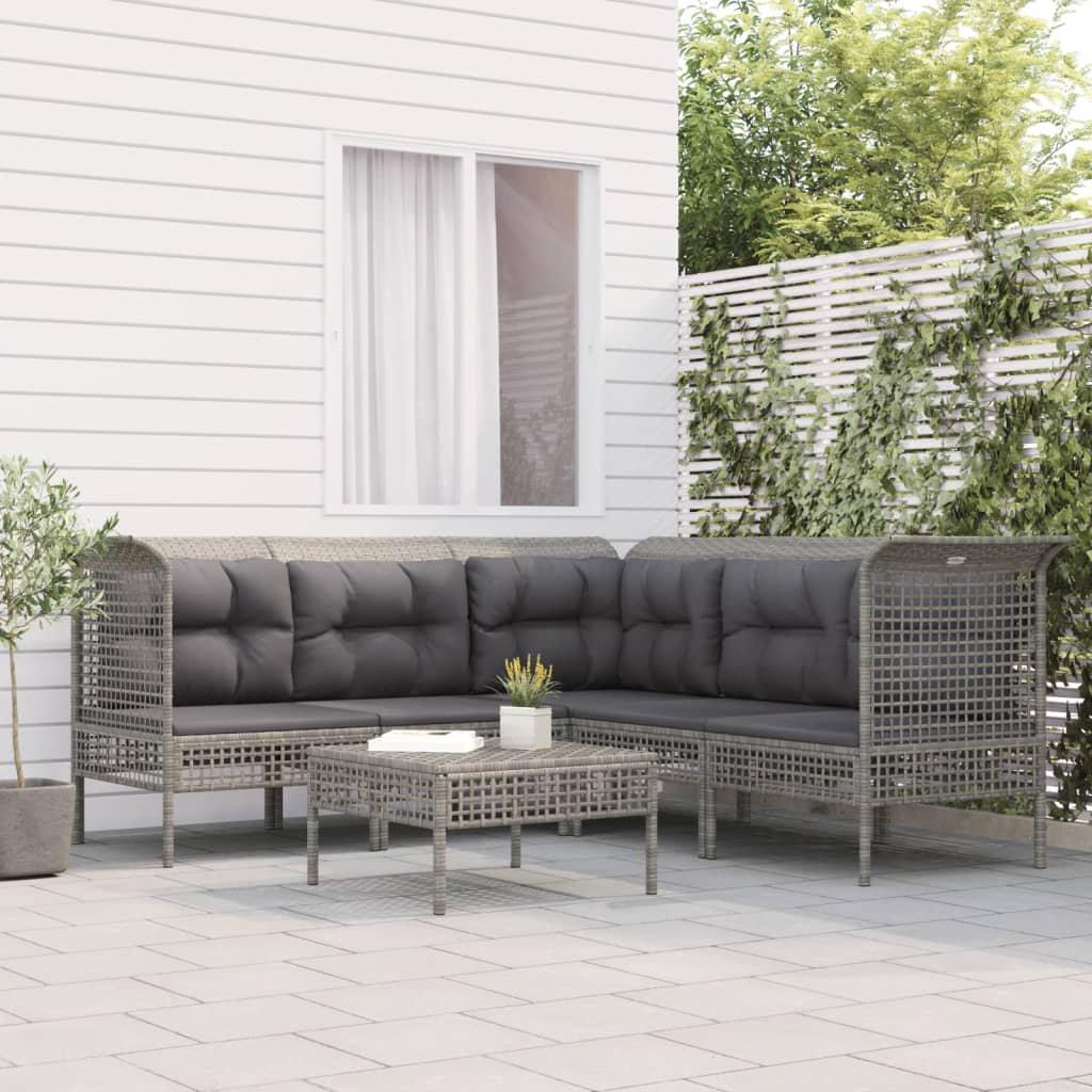 VidaXL set salotto da giardino Polirattan  