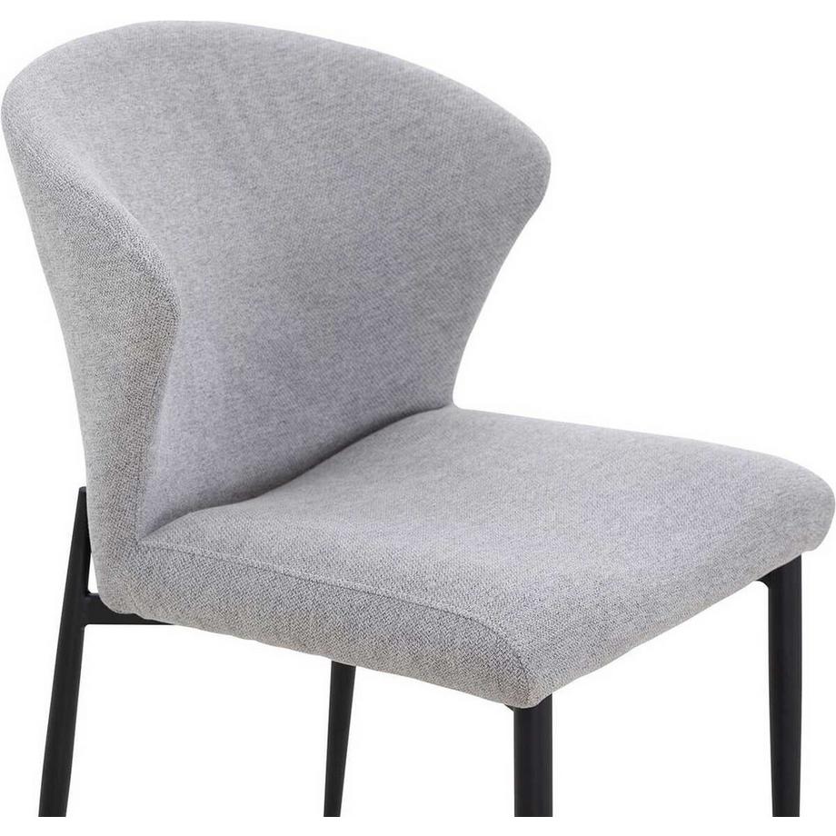 mutoni Sedia da pranzo Frustix grigio (set di 2)  