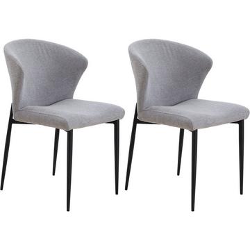 Sedia da pranzo Frustix grigio (set di 2)