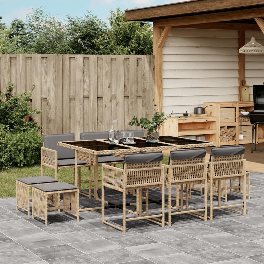 VidaXL Garten essgruppe poly-rattan  