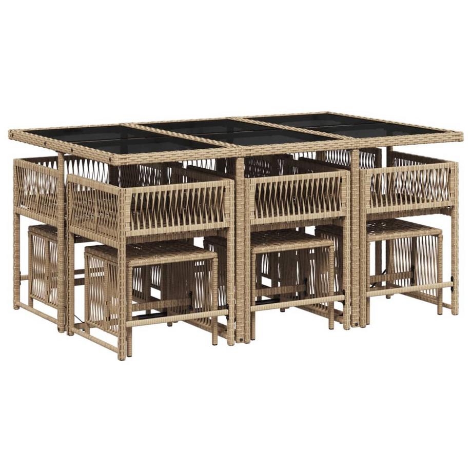 VidaXL Garten essgruppe poly-rattan  