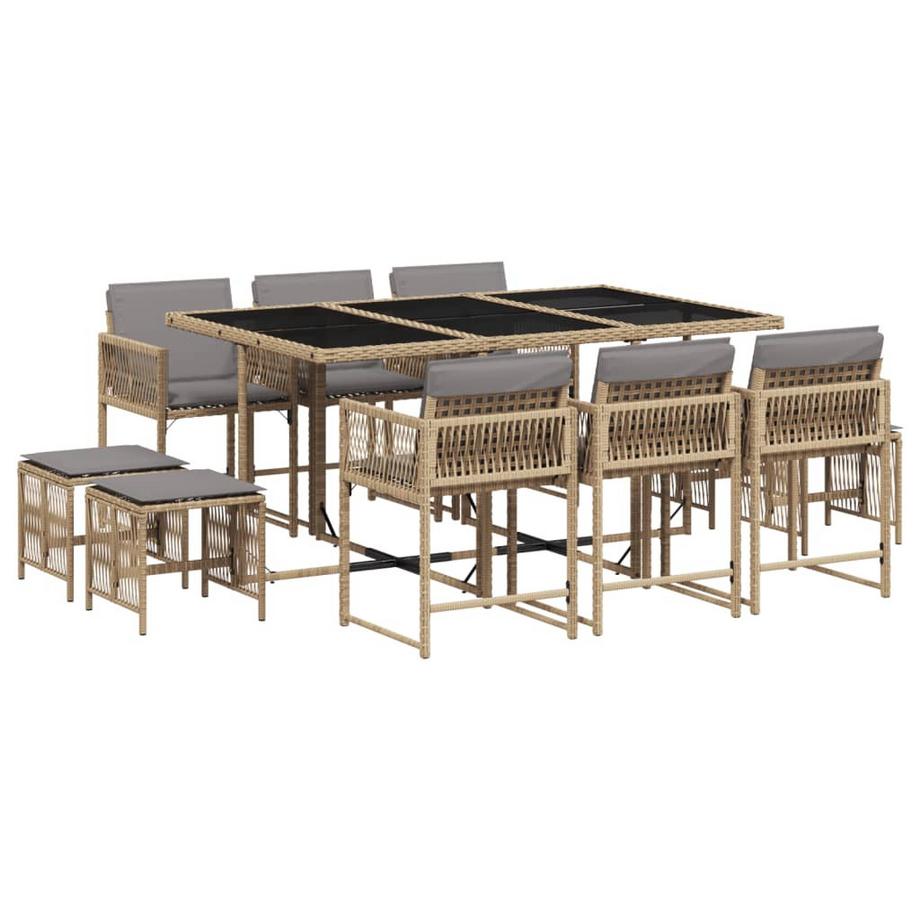 VidaXL Garten essgruppe poly-rattan  