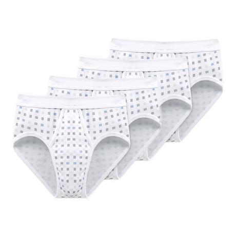 Schiesser  Cotton Essentials à fines côtes - lot de 4 - Slips 