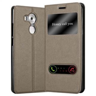 Cadorabo  Housse compatible avec Huawei MATE 8 - Coque de protection avec fermeture magnétique, fonction de support et 2 fenêtres de visualisation 