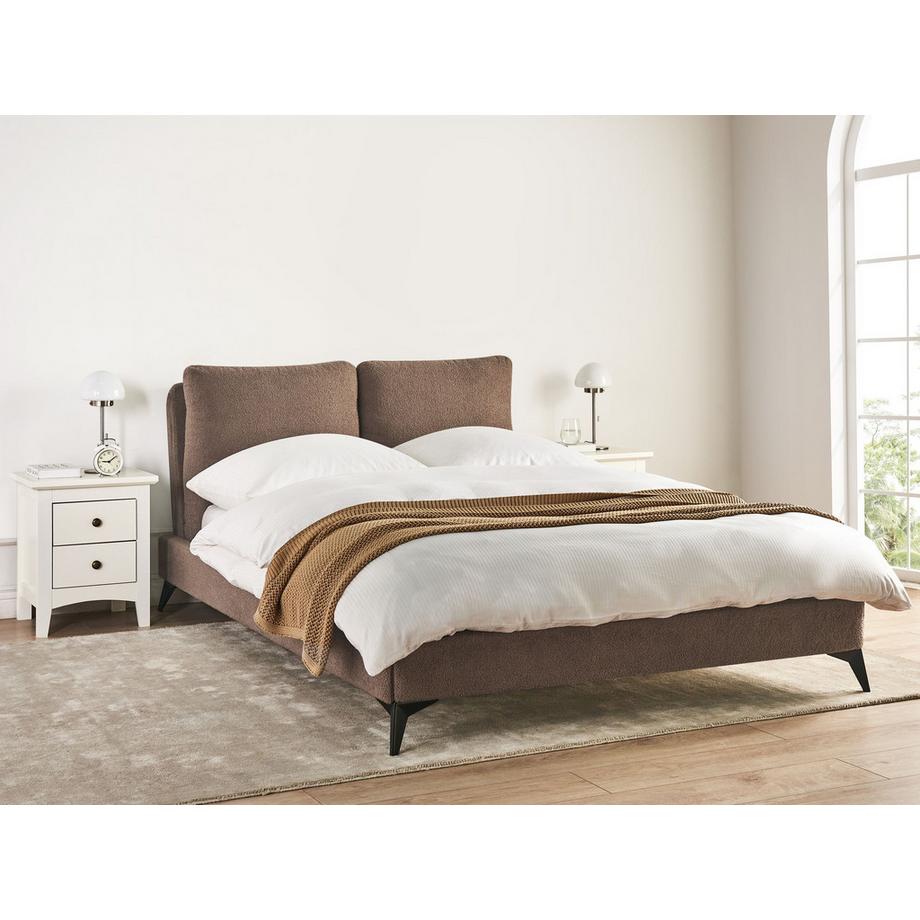 Beliani Letto en Bouclé Scandinavo MELLE  