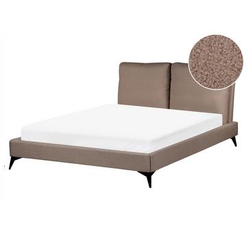 Lit avec sommier en Bouclé Scandinave MELLE