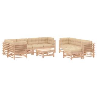 VidaXL set divani da giardino Legno  