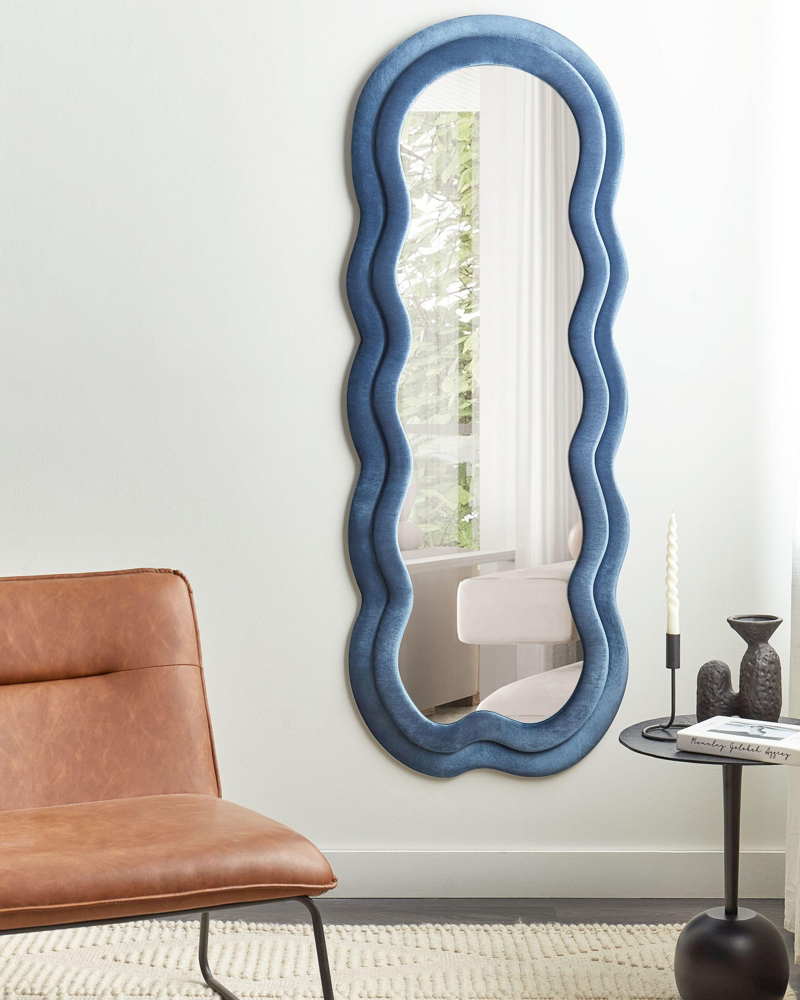 Beliani Miroir en Velours Moderne LACS  