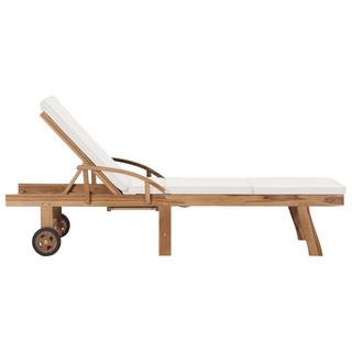 VidaXL Chaise longue bois  