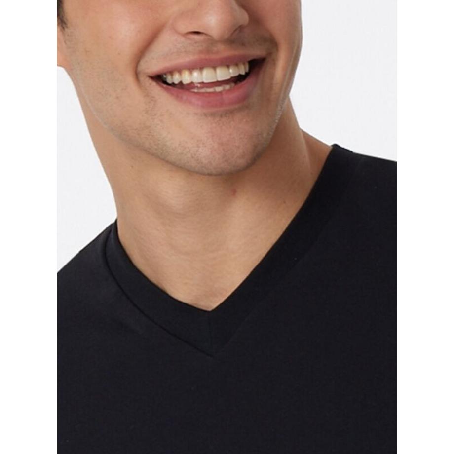 Schiesser T-Shirt Américain Col V Lot de 2  