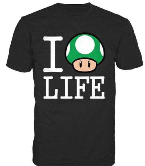 Bioworld  T-shirt - Nintendo - I Love Life 