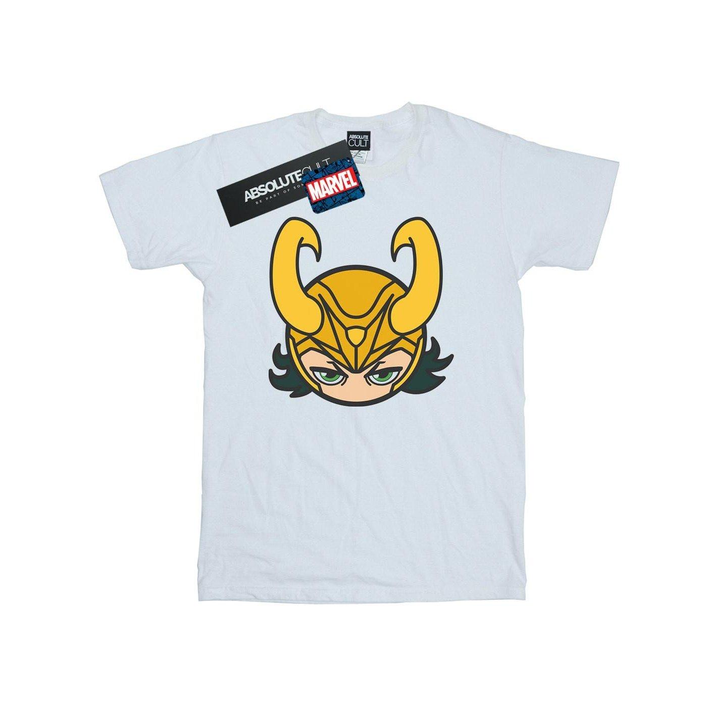 Image of Loki Close Up Tshirt Unisex Weiss 140/146