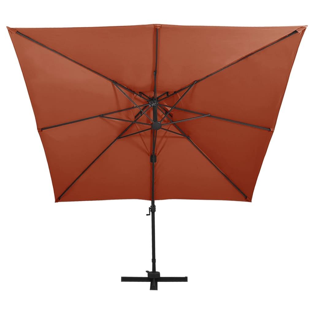 VidaXL Parasol de jardin en porte-à-faux  