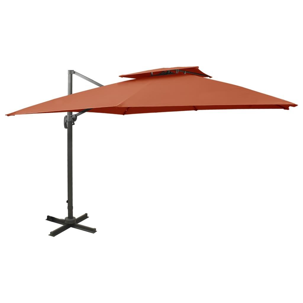 VidaXL Parasol de jardin en porte-à-faux  