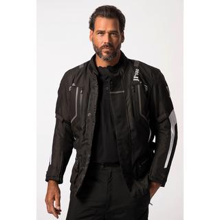 JP1880  Veste de moto, protections souples et empiècements réfléchissants 