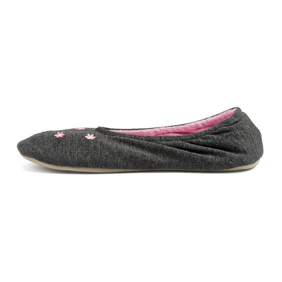 isotoner Pantoufles Ballerines avec Broderie Florale  