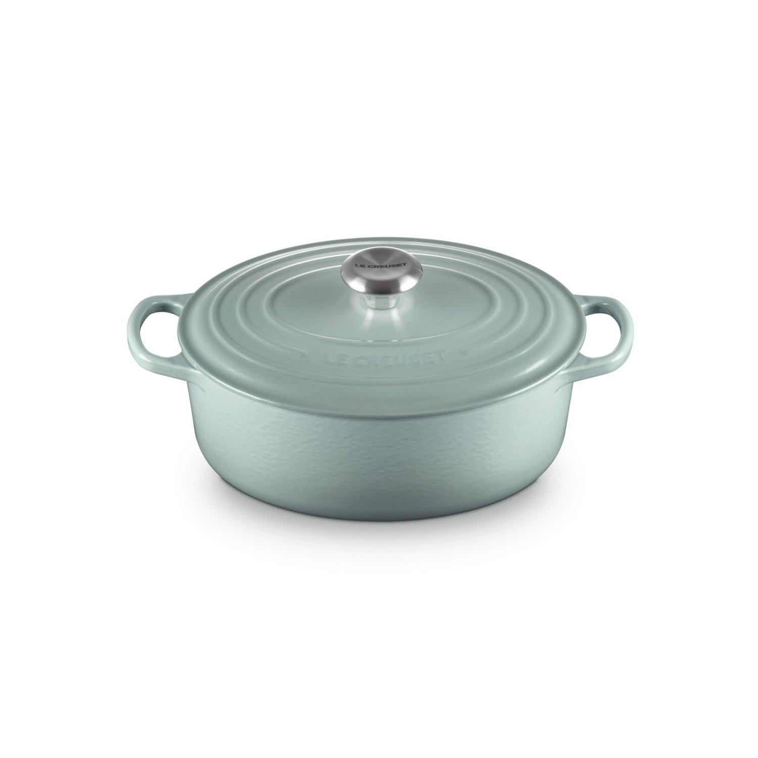 LE CREUSET Signature Bräter Oval  27 cm Sea Salt  