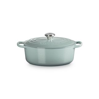 LE CREUSET Signature Bräter Oval  27 cm Sea Salt  