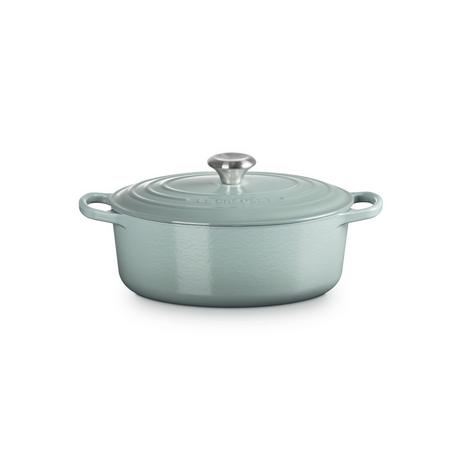 LE CREUSET Signature Bräter Oval  27 cm Sea Salt  