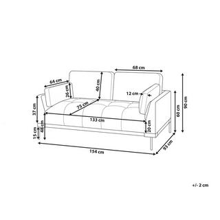 Beliani 2 Sitzer Sofa aus Polyester Modern SKAVEN  