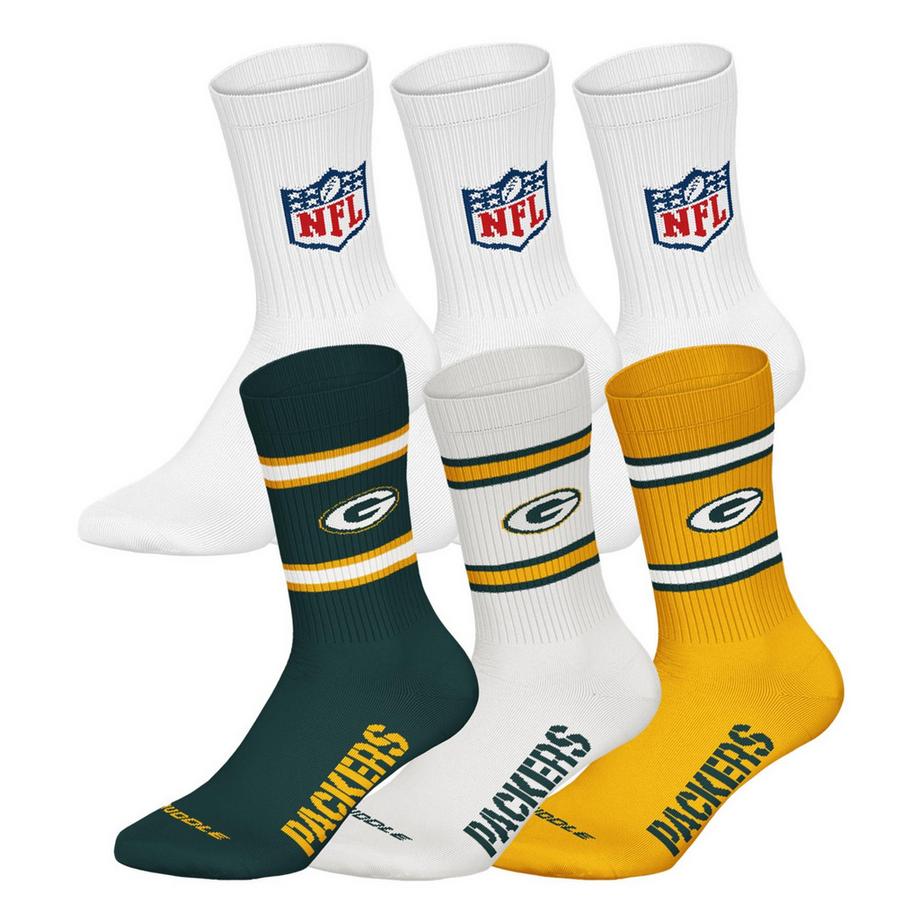 Chaussettes  Pack de 6 Stretch-NFL 6Pack Crew Socks