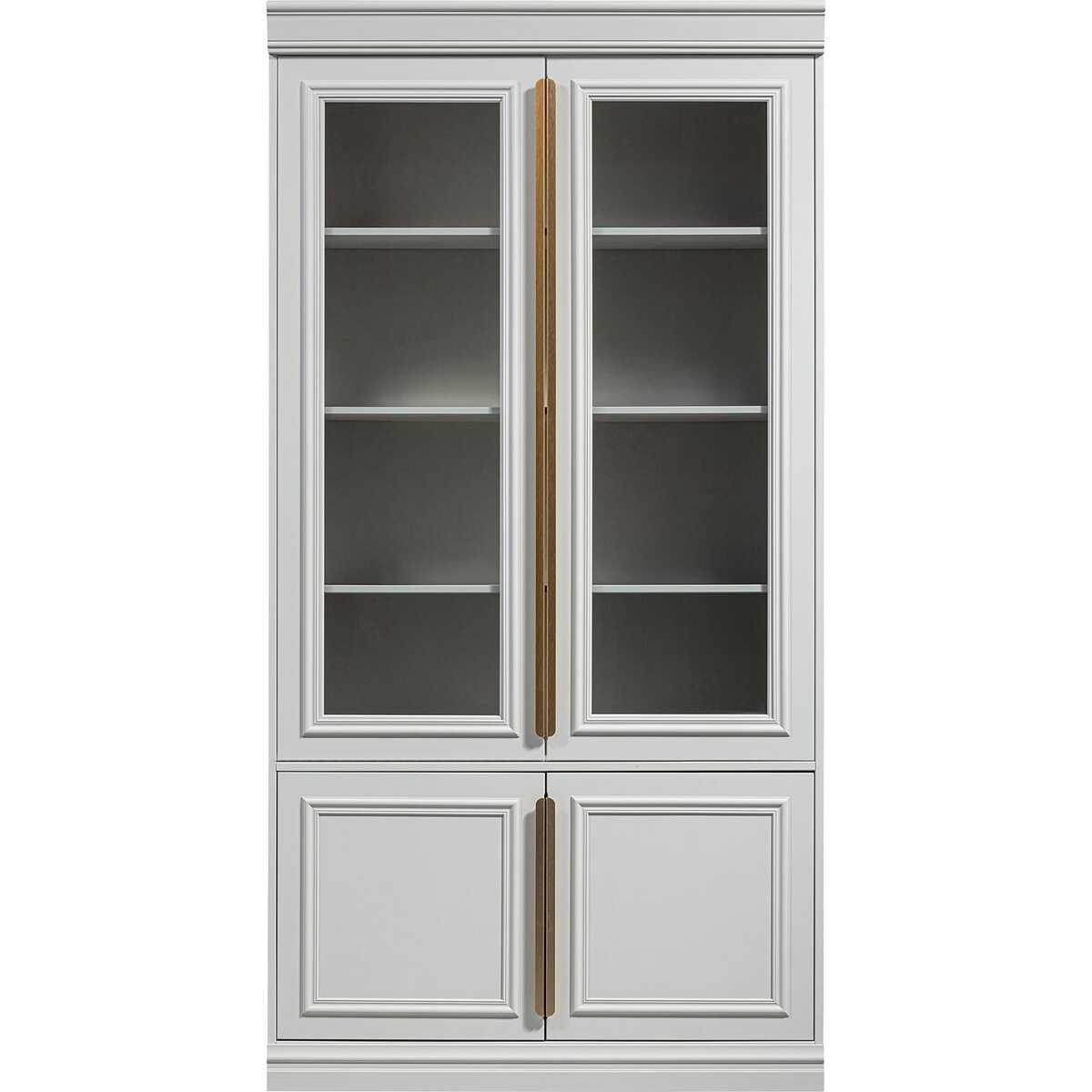 Image of Vitrinenschrank Organize Kiefer nebelweiss 110x215 Vitrinenschrank Organize Kiefer nebelweiss 110x215