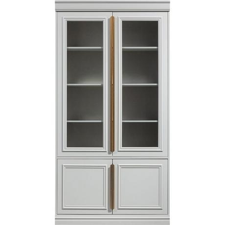 mutoni Vitrinenschrank Organize T44 Kiefer nebel 110x215  