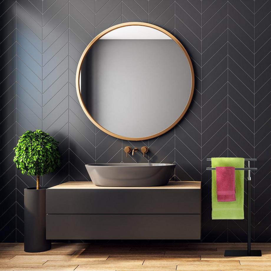 Northix Portasciugamani da terra con 2 barre  