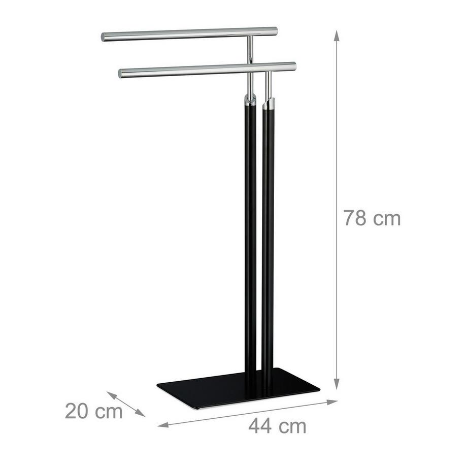 Northix Portasciugamani da terra con 2 barre  