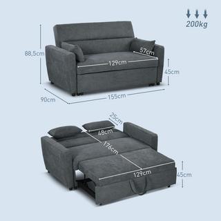 HOMCOM Schlafsofa  