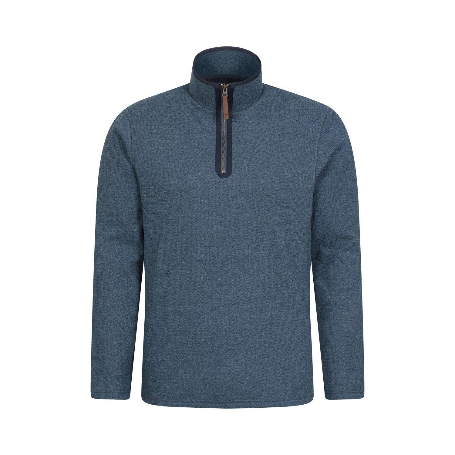 Image of Beta Oberteil Kontrastfarbener Reißverschluss Herren Hellblau 4XL