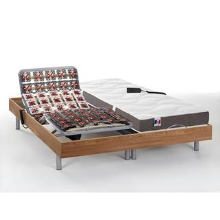 DREAMEA Set relax sole sospensioni 100% lattice 5 zone JUPITER di DREAMEA Quercia naturale 2motori OKIN  